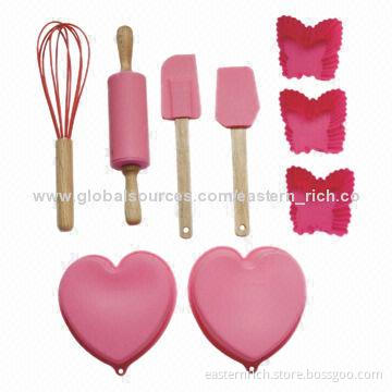 9pcs Silicone Kid's Baking Set